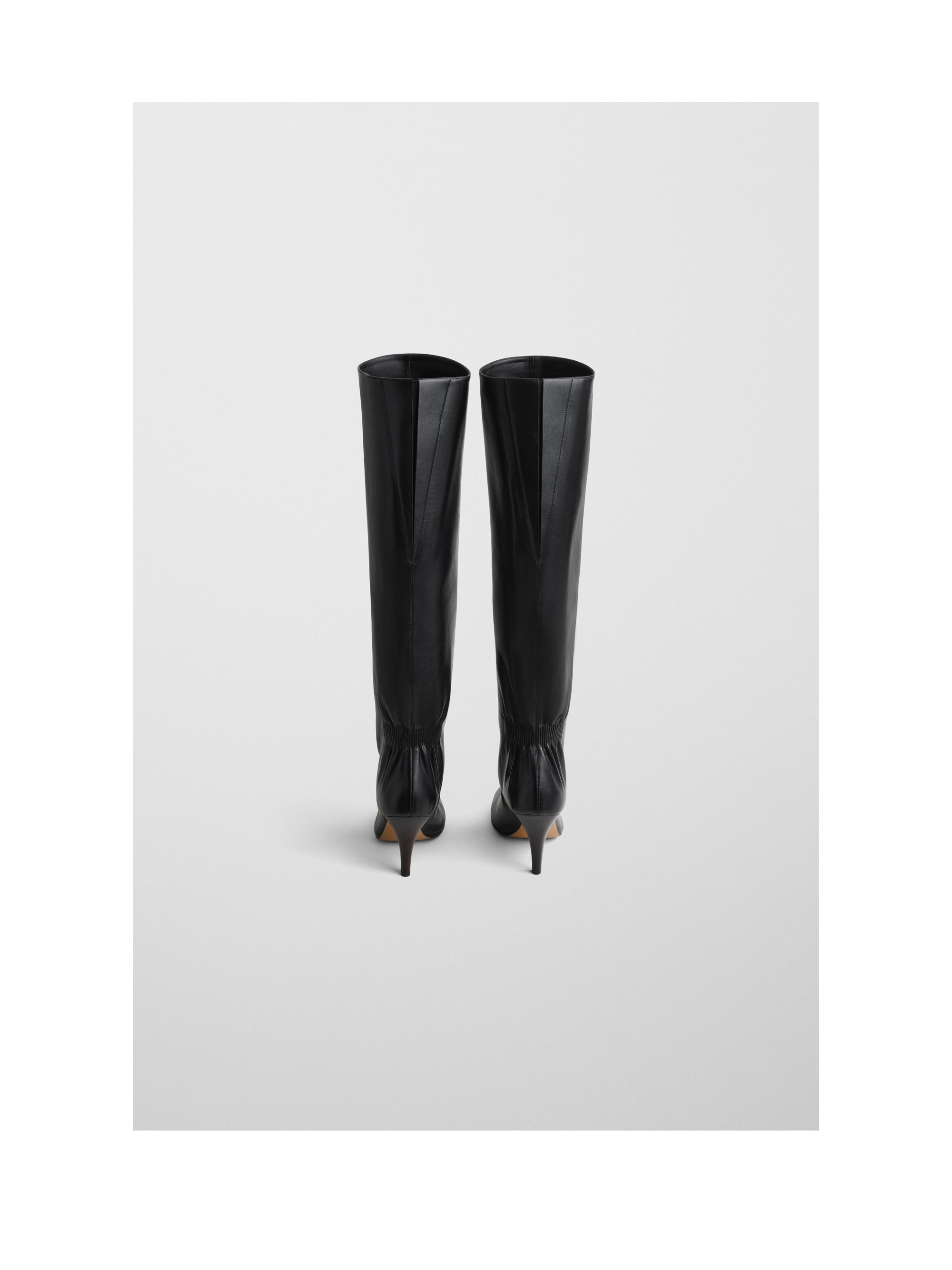 leather knee-high boots