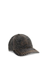 GANNI OS denim baseball hat