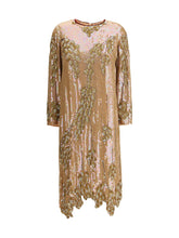 DRIES VAN NOTEN 38 long-sleeved sequin dress