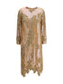 DRIES VAN NOTEN 38 long-sleeved sequin dress