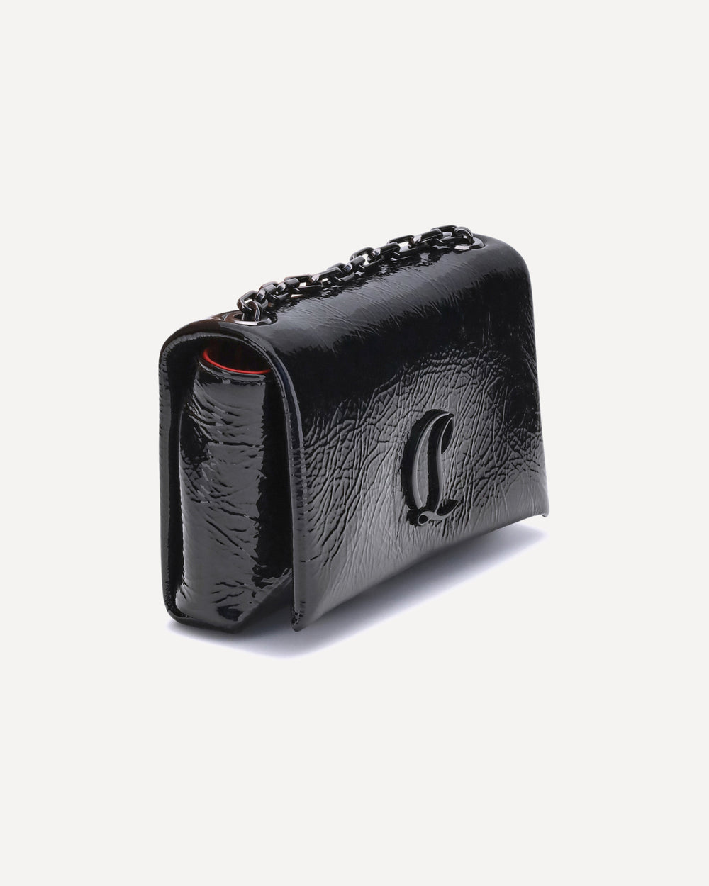patent leather shoulder bag