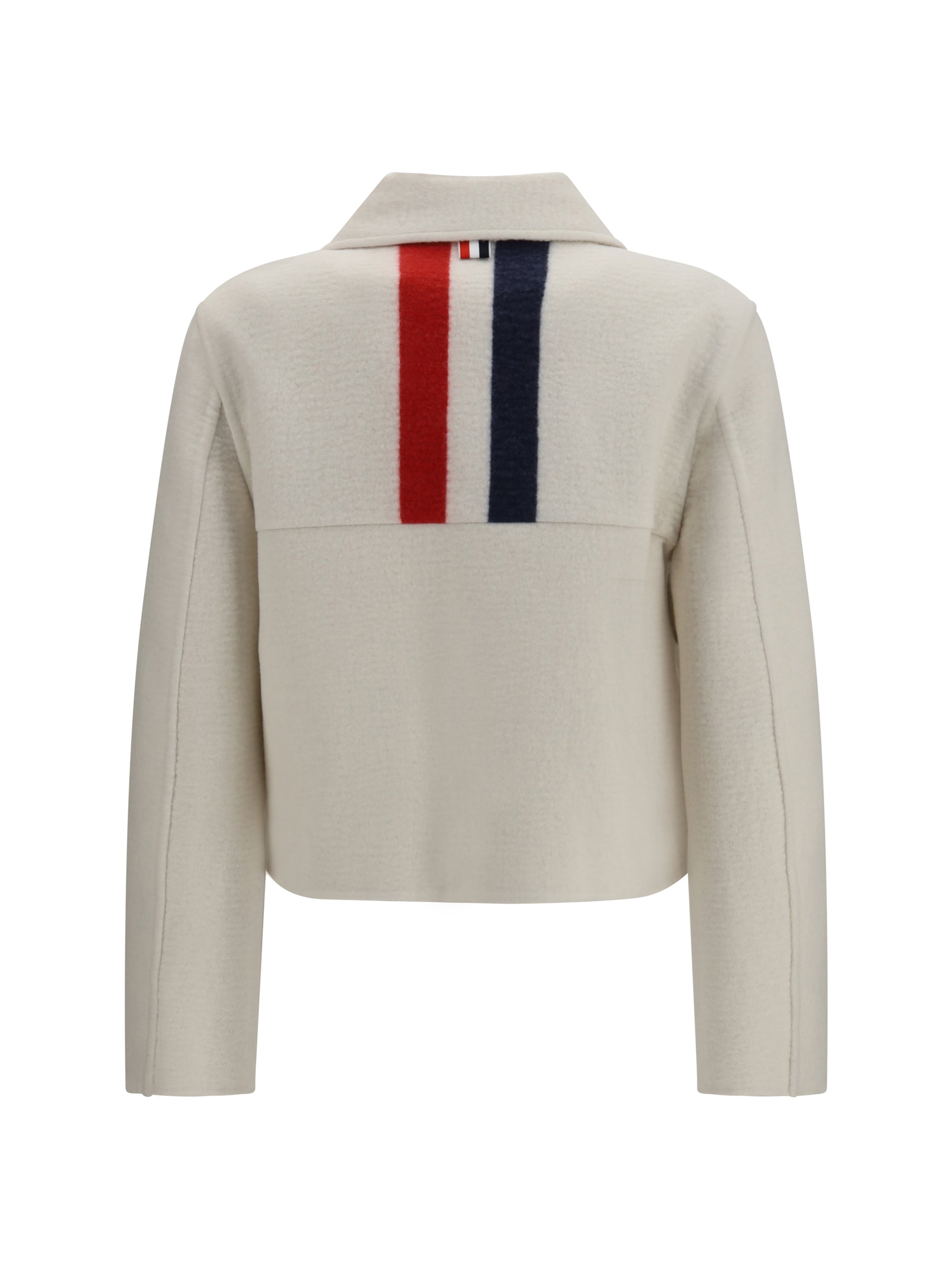 wool and cashmere bell-sleeve jacket
