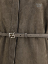 FENDI 42 suede leather shirt