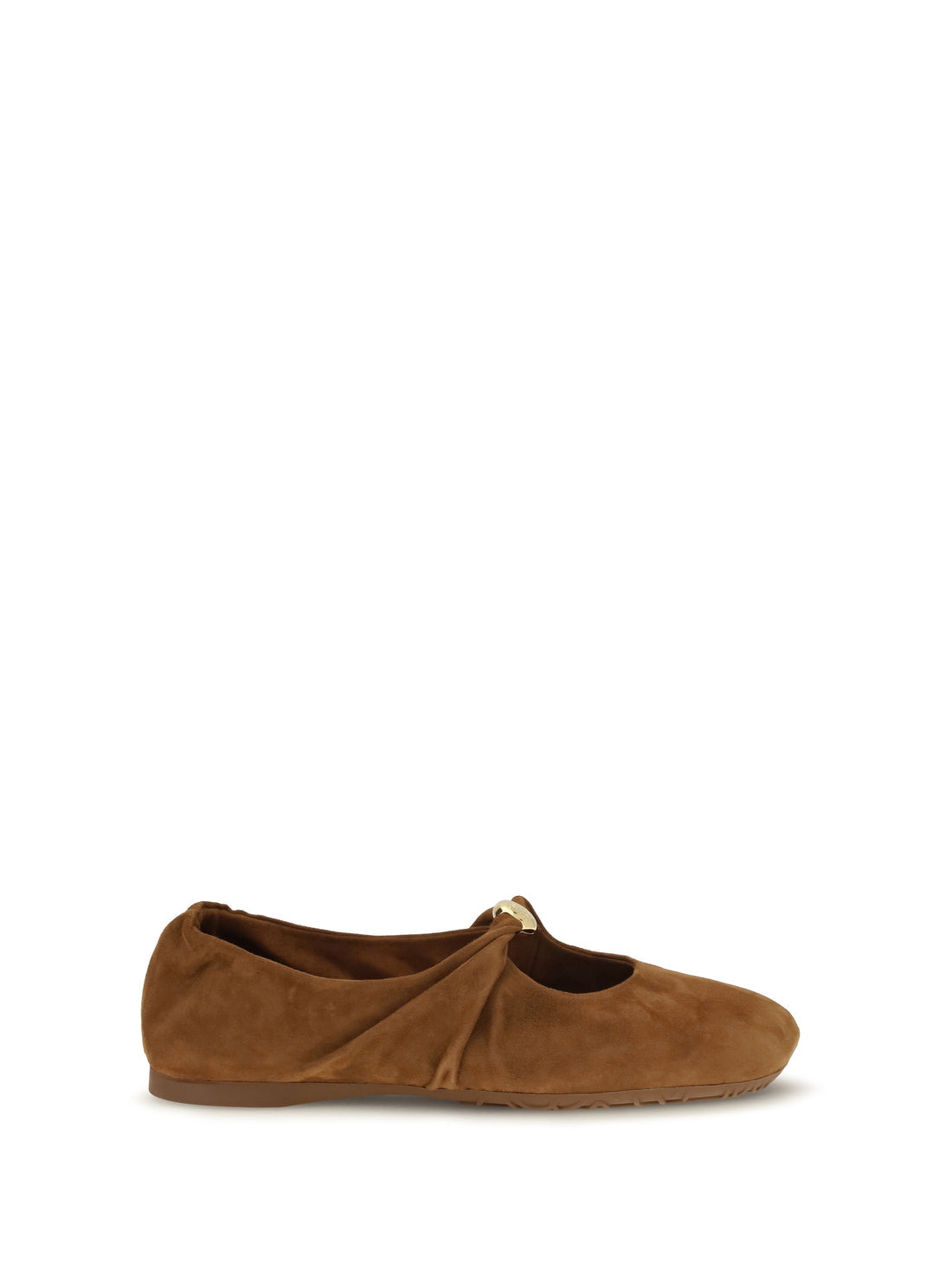 LOEWE 36 pebble soft ballerinas in suede goatskin