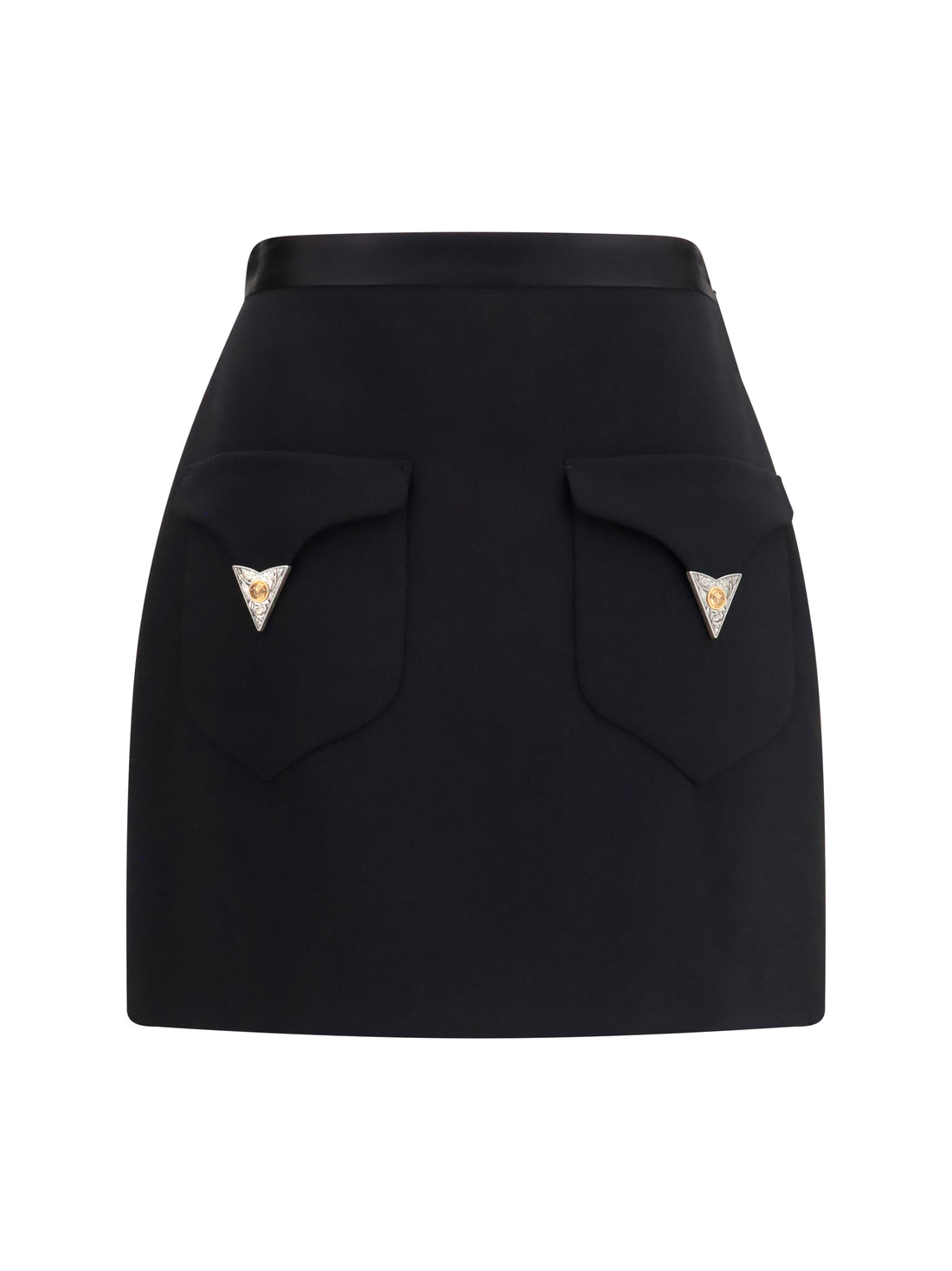 VERSACE 40 wool mini skirt 