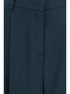 pleated silk pants