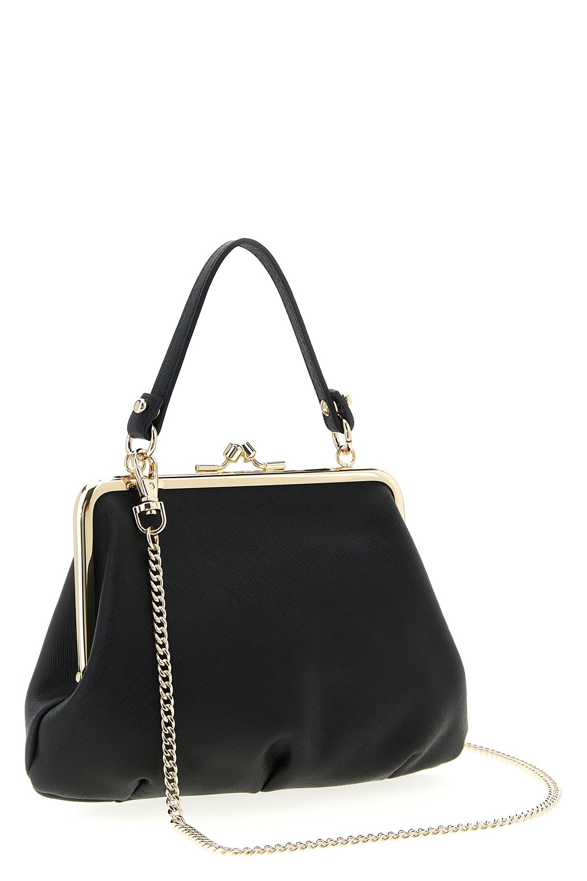 granny frame saffiano leather handbag