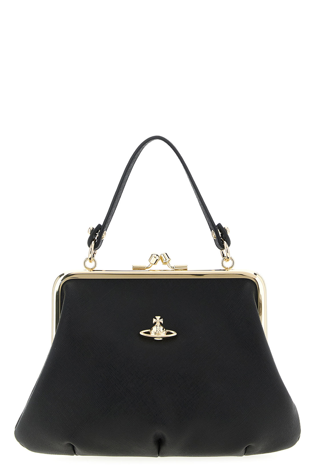 VIVIENNE WESTWOOD OS granny frame saffiano leather handbag