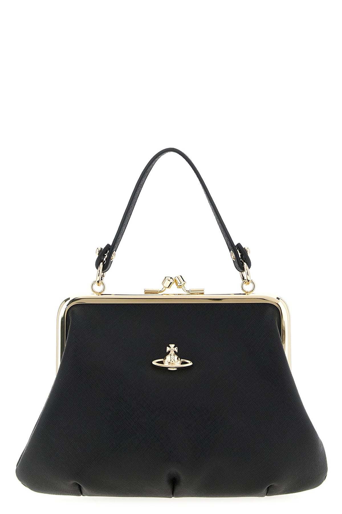 granny frame saffiano leather handbag