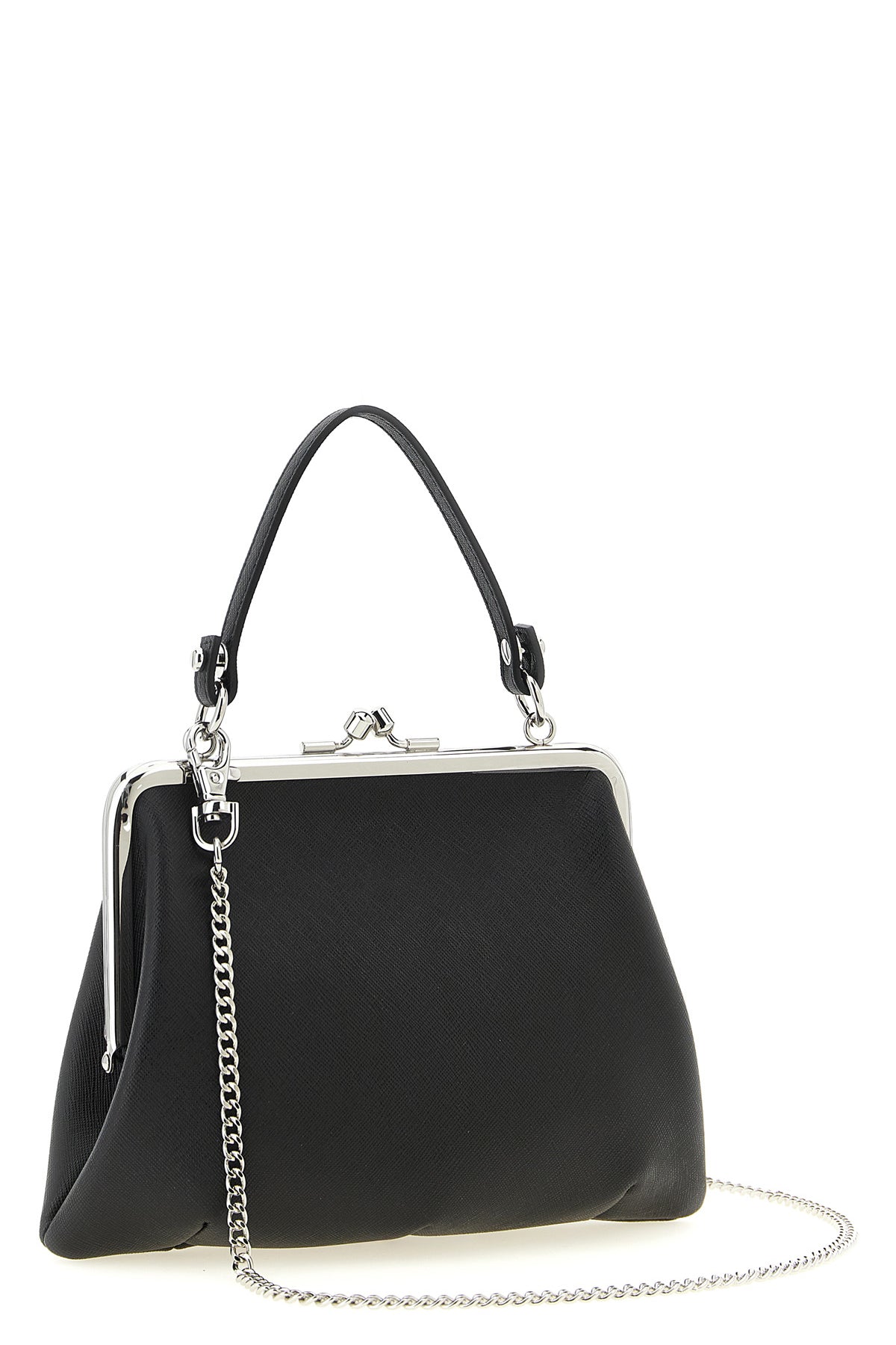 granny frame pu handbag
