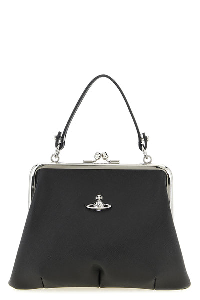 granny frame pu handbag