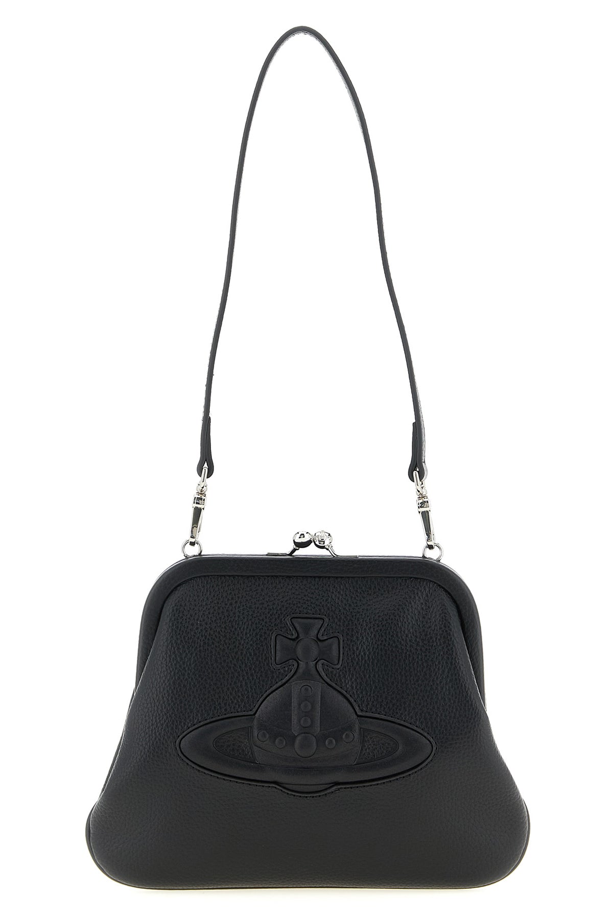 vivienne hammered leather clutch