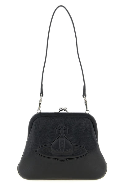 vivienne hammered leather clutch