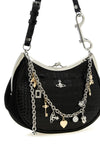 the vivienne westwood charm frame black shoulder bag redefines structured eleg