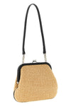 braided raffia vivienne clutch