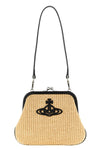 braided raffia vivienne clutch