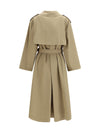 oversized double-breasted trench