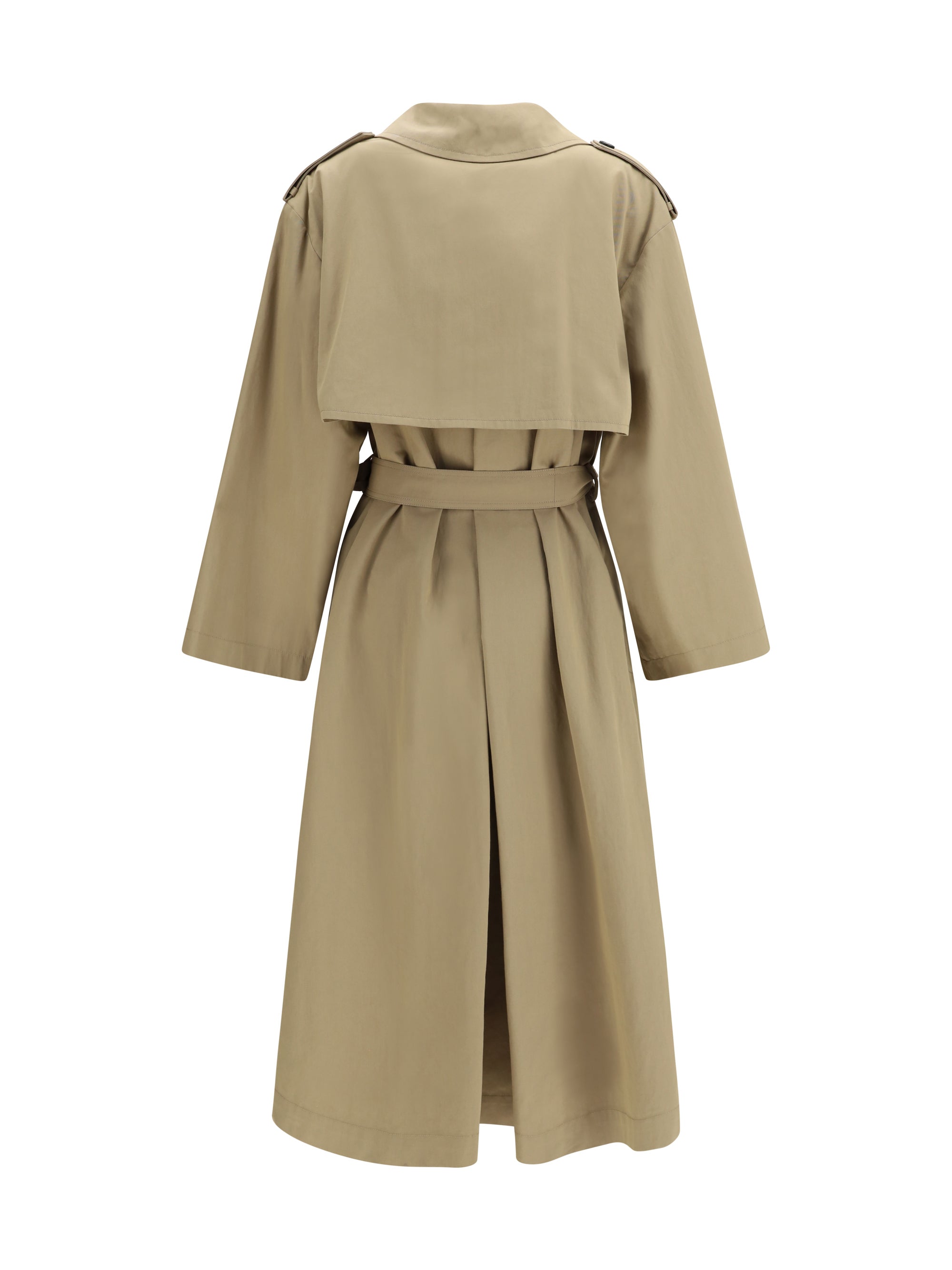 oversized double-breasted trench