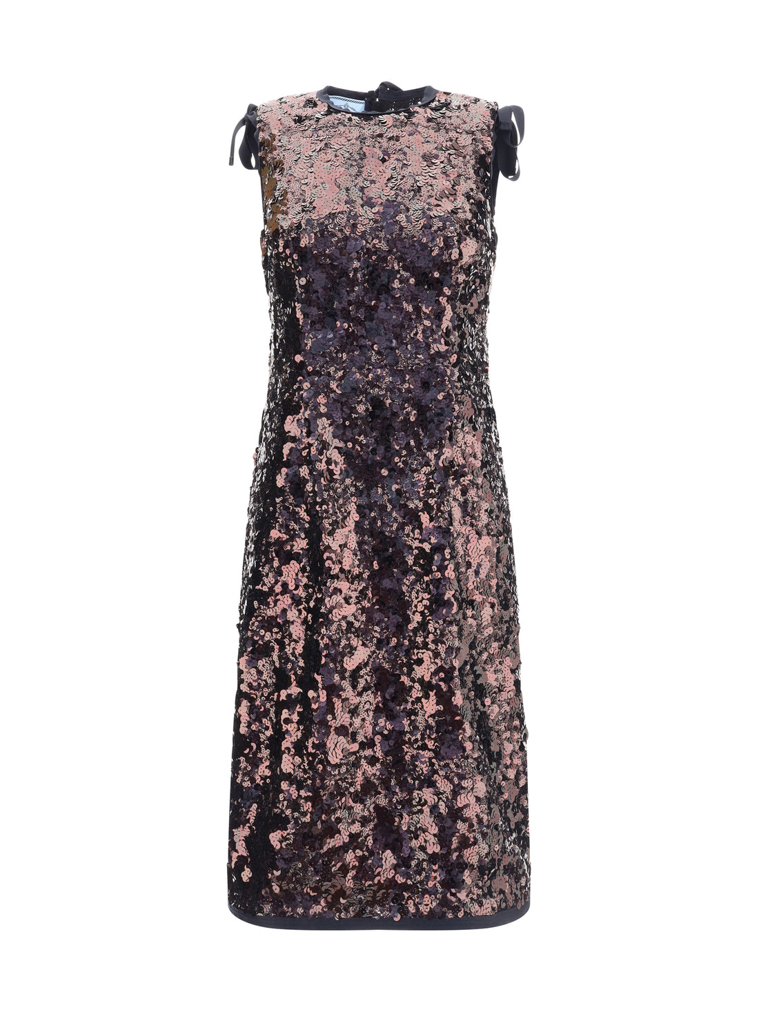PRADA 40 sequined midi dress