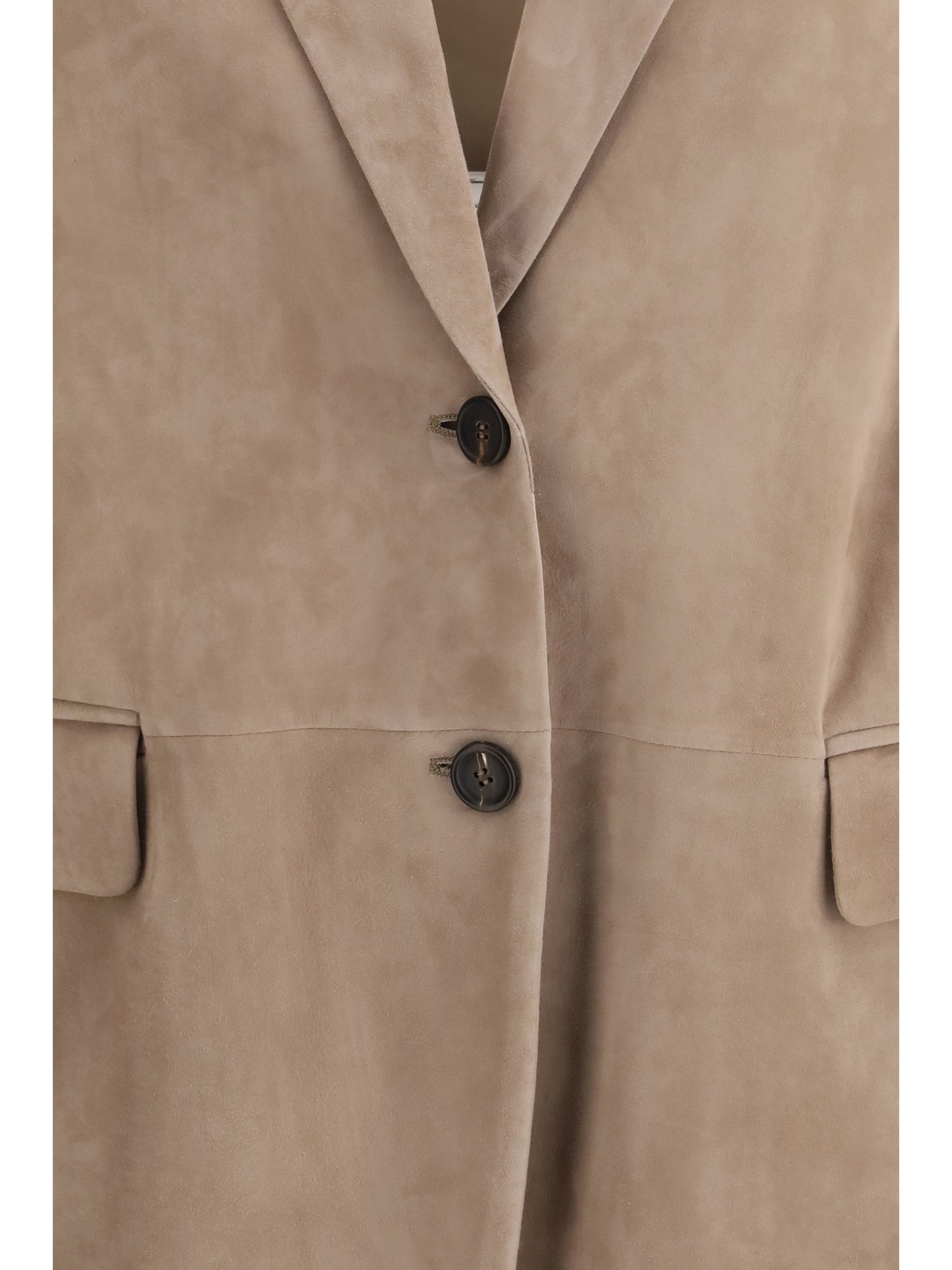 BRUNELLO CUCINELLI 42 suede jacket with monile