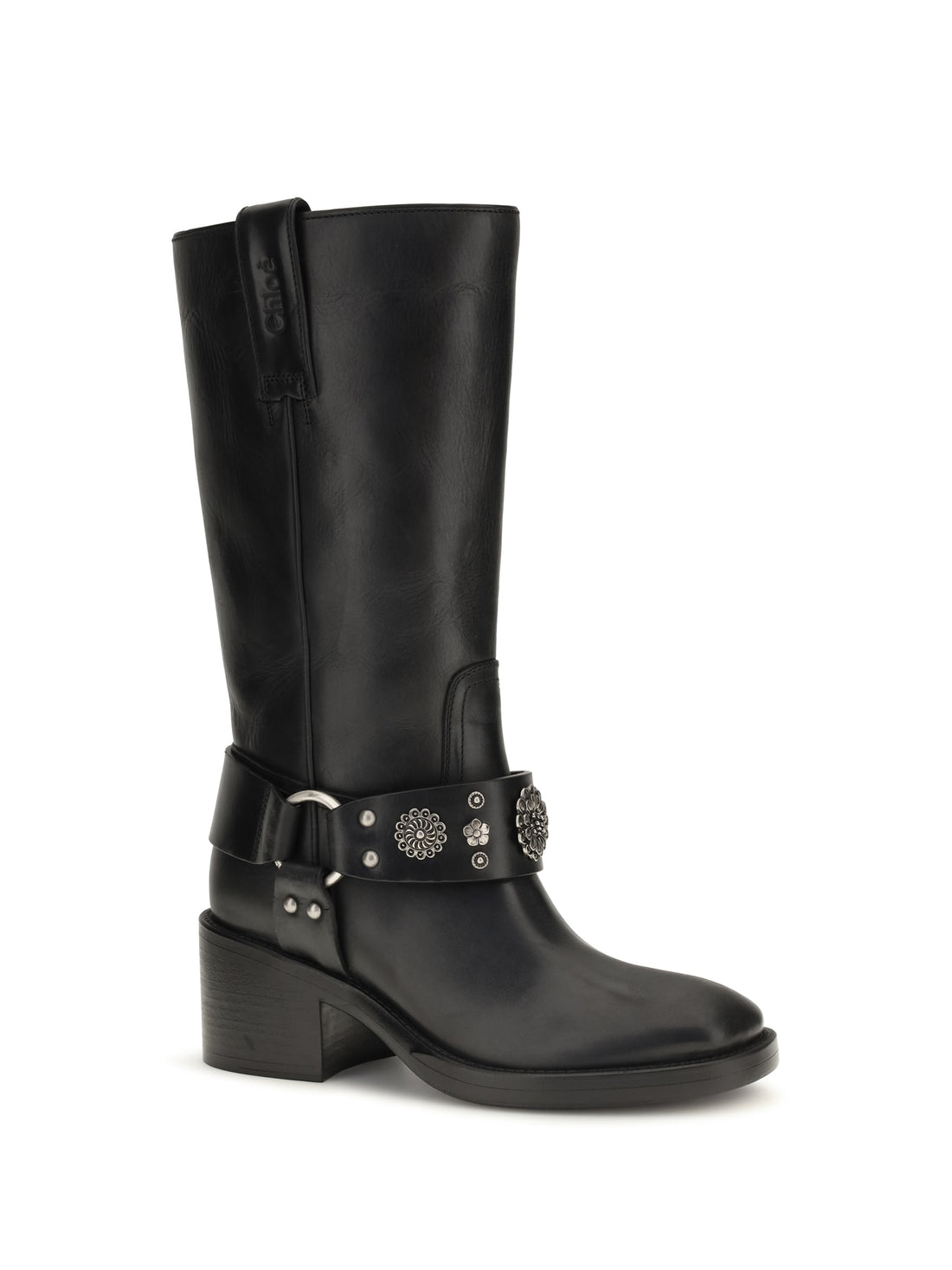 CHLOÉ 36 dakota buckle knee-high boots