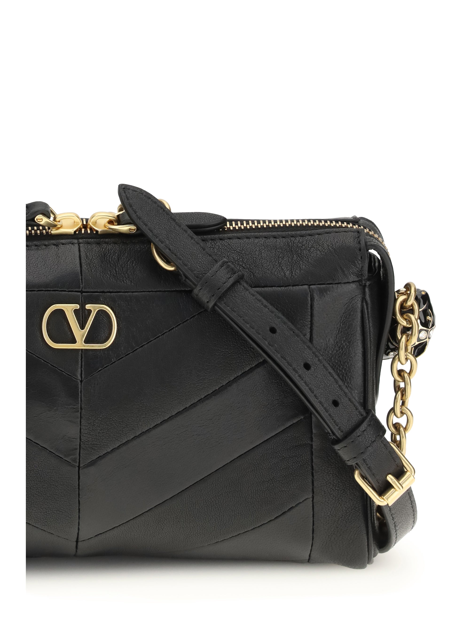 panthea small chevron shoulder bag