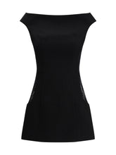 MARINE SERRE 36 wool bouclé sleeveless mini dress