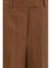 straight-leg bermuda shorts in twill with pleats