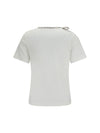 cotton lace-detail t-shirt
