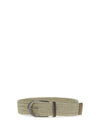 braided linen belt with shiny loop