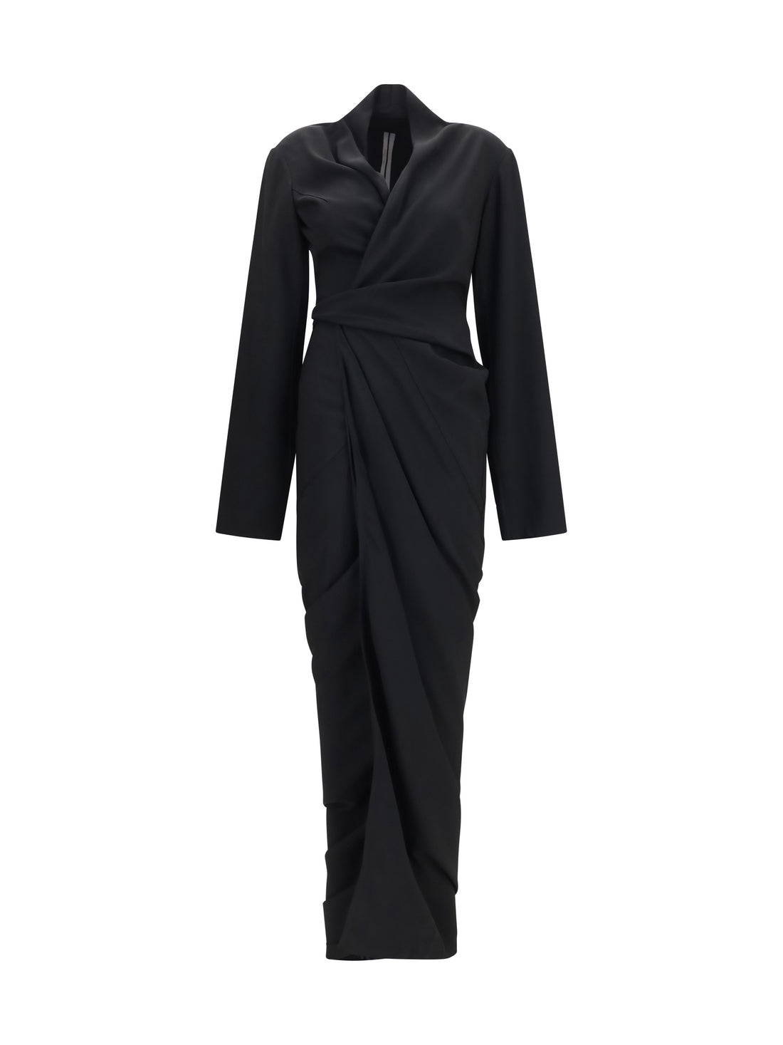 RICK OWENS 42 wrap draped long dress