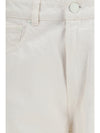 high-rise straight-leg jeans in cotton