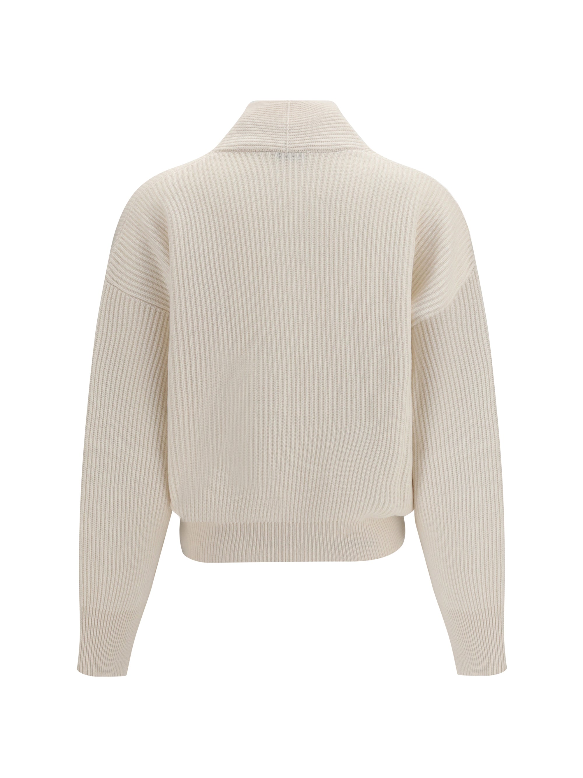 english rib cashmere cardigan