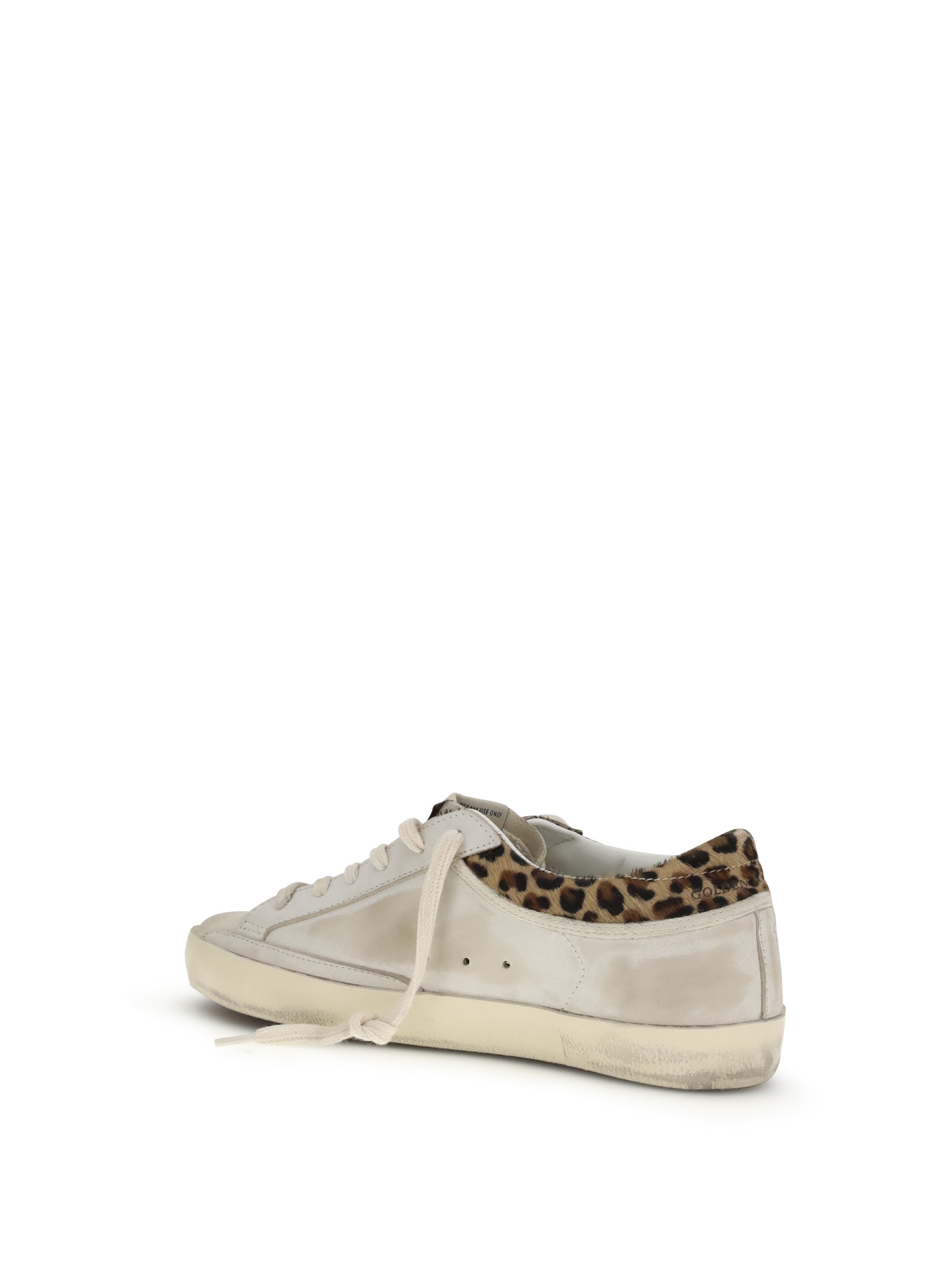 GOLDEN GOOSE 36 super star sneakers leopard-print pony skin