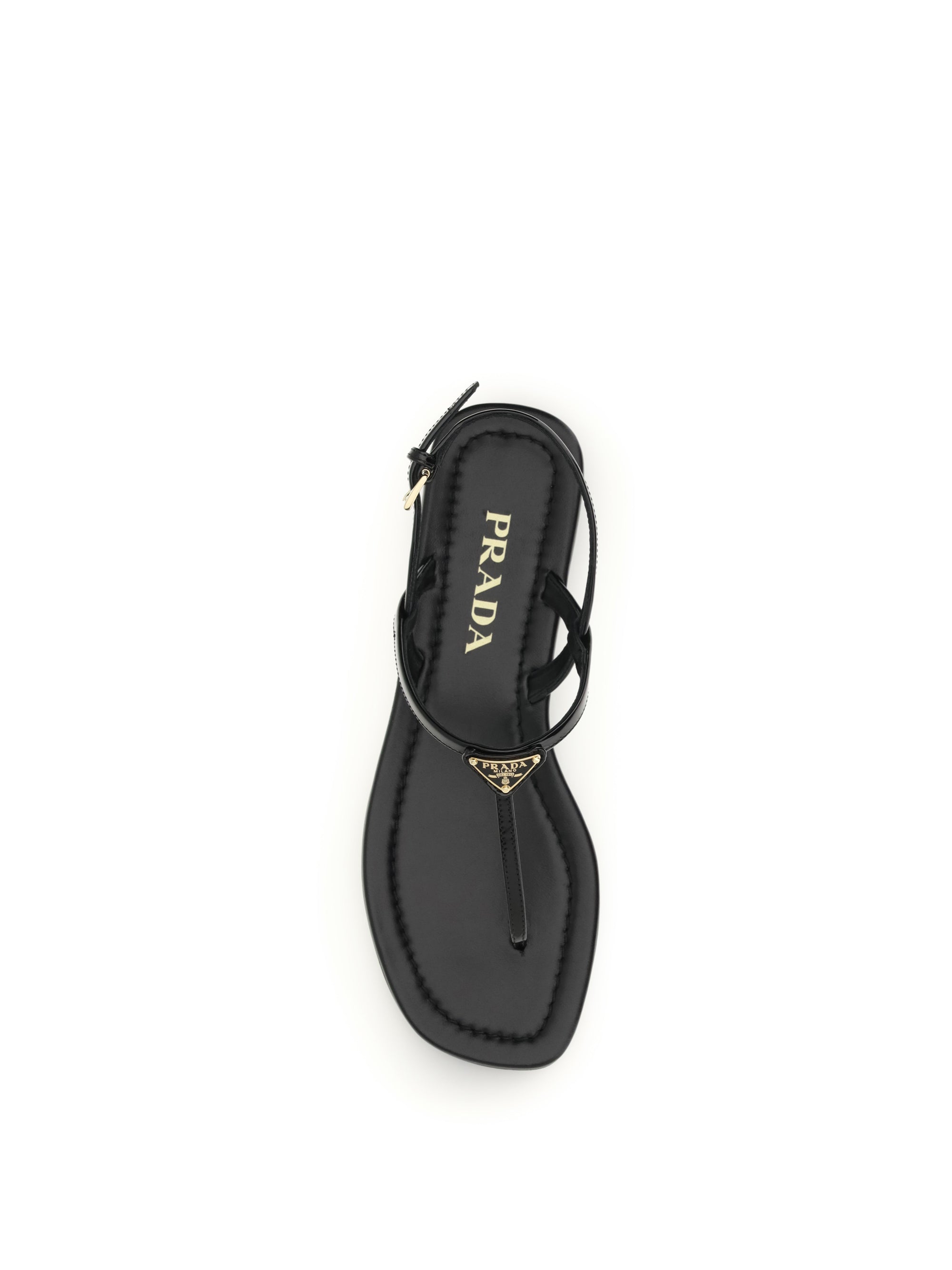 PRADA 36 leather flip-flop sandals