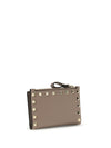 rockstud zip card holder