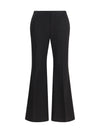 kick flare raw-edge pants