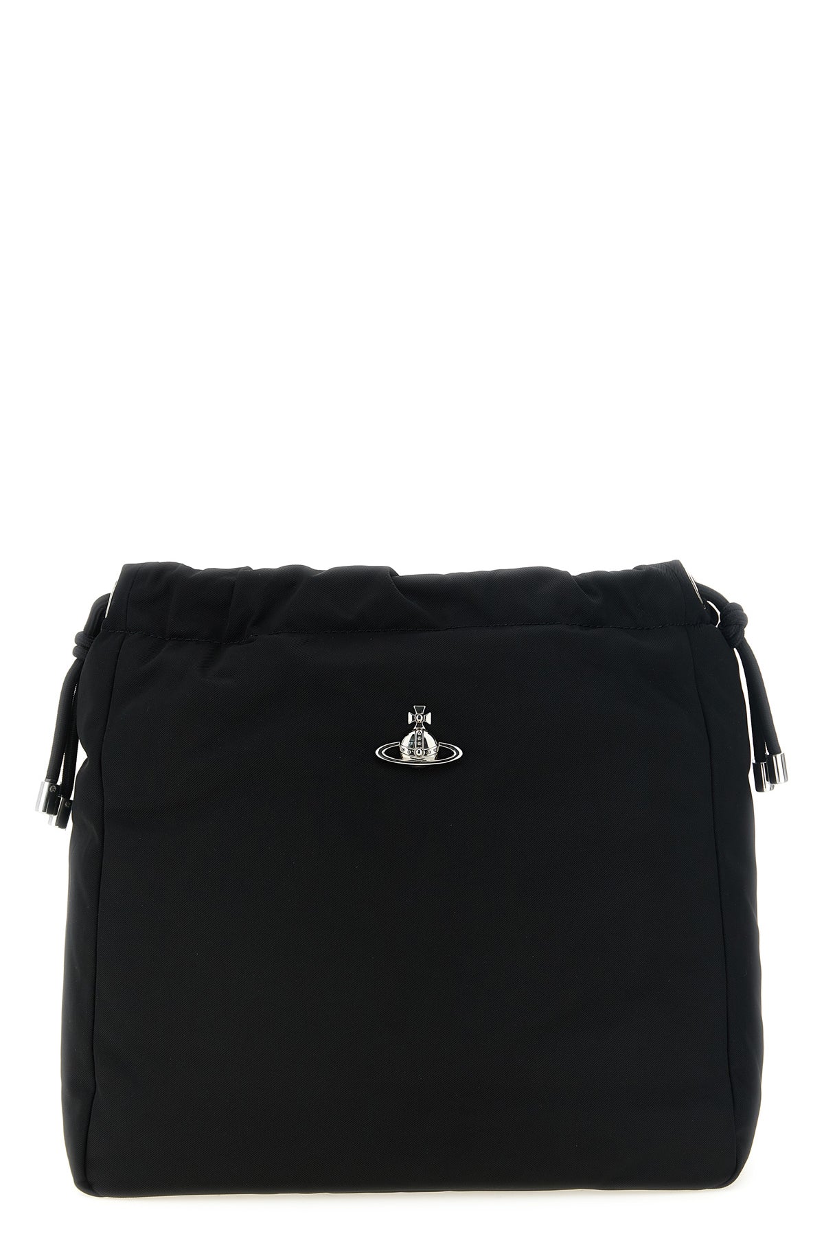the vivienne westwood hilary bucket shoulder bag is made of technical fabric