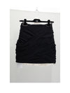 draped mini skirt