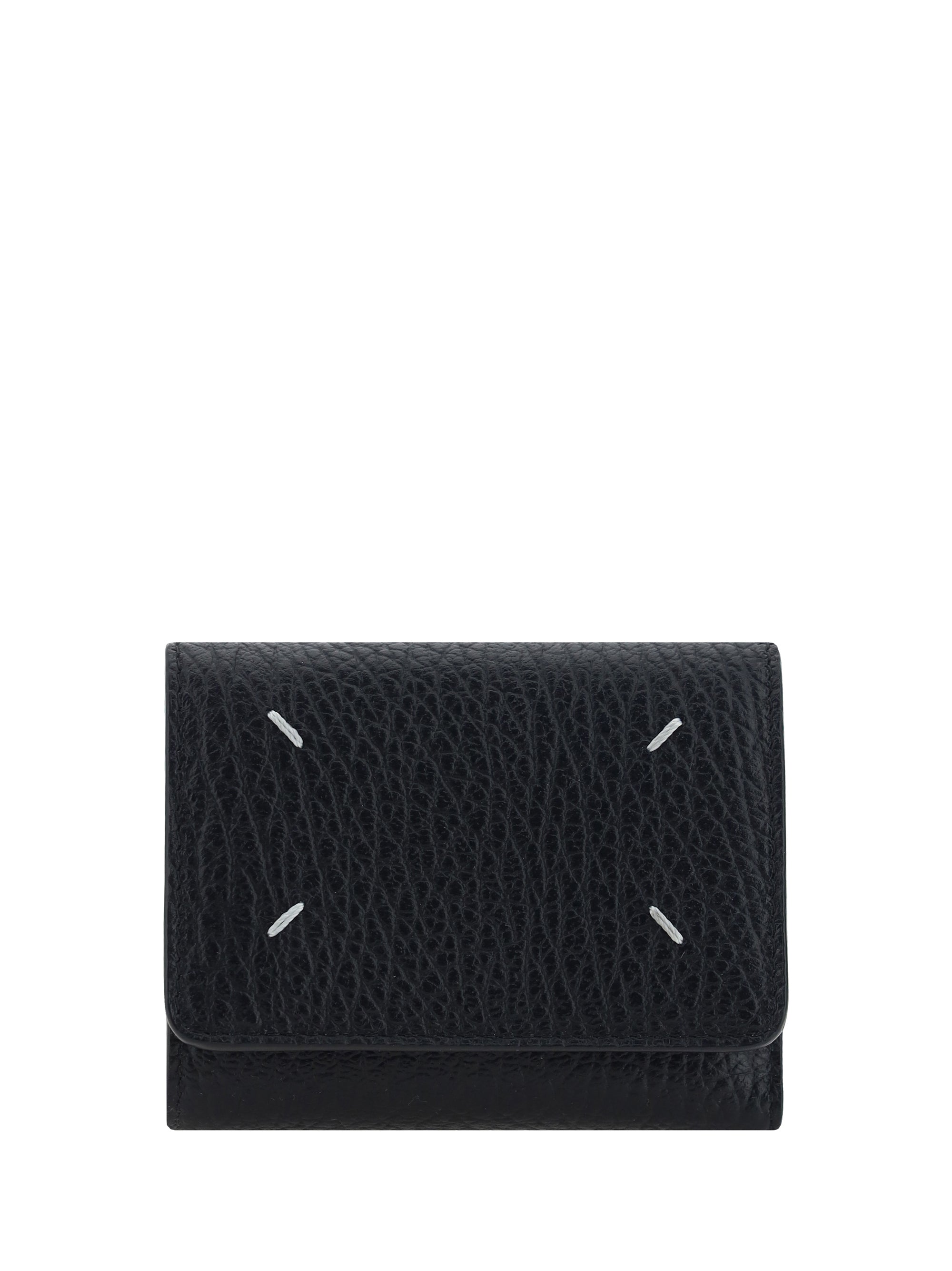 grained leather wallet