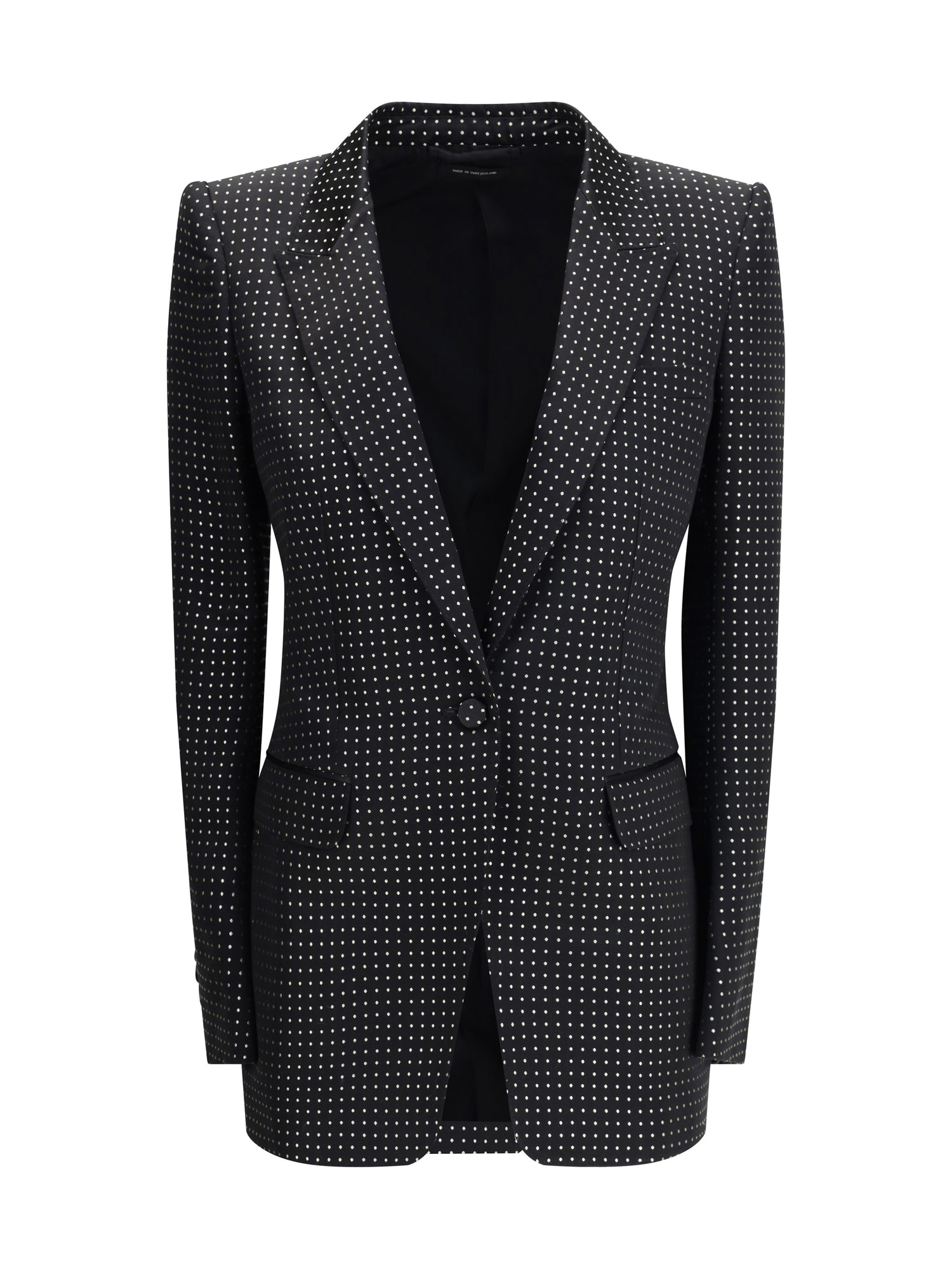 TOM FORD 42 single breasted jacket with polka dots