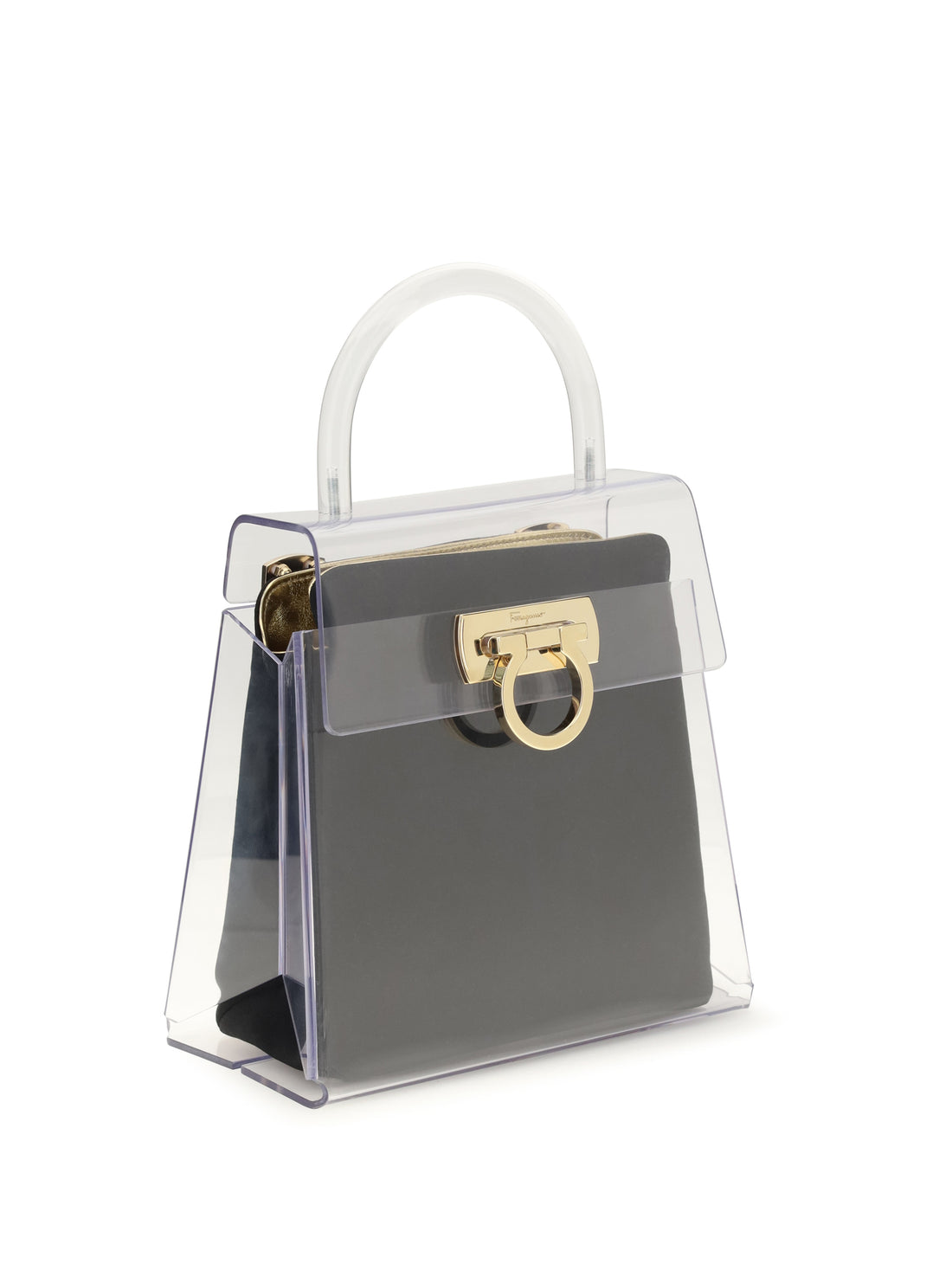 FERRAGAMO OS pvc top handbag