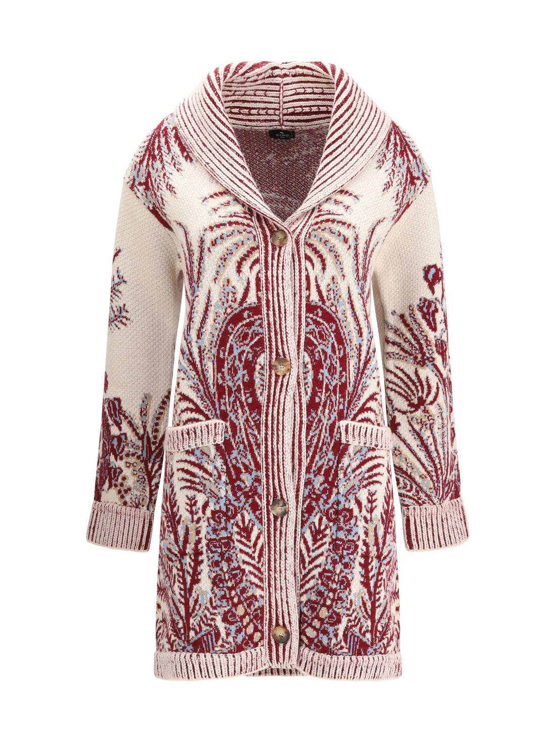 ETRO 38 wool and cotton maxi cardigan