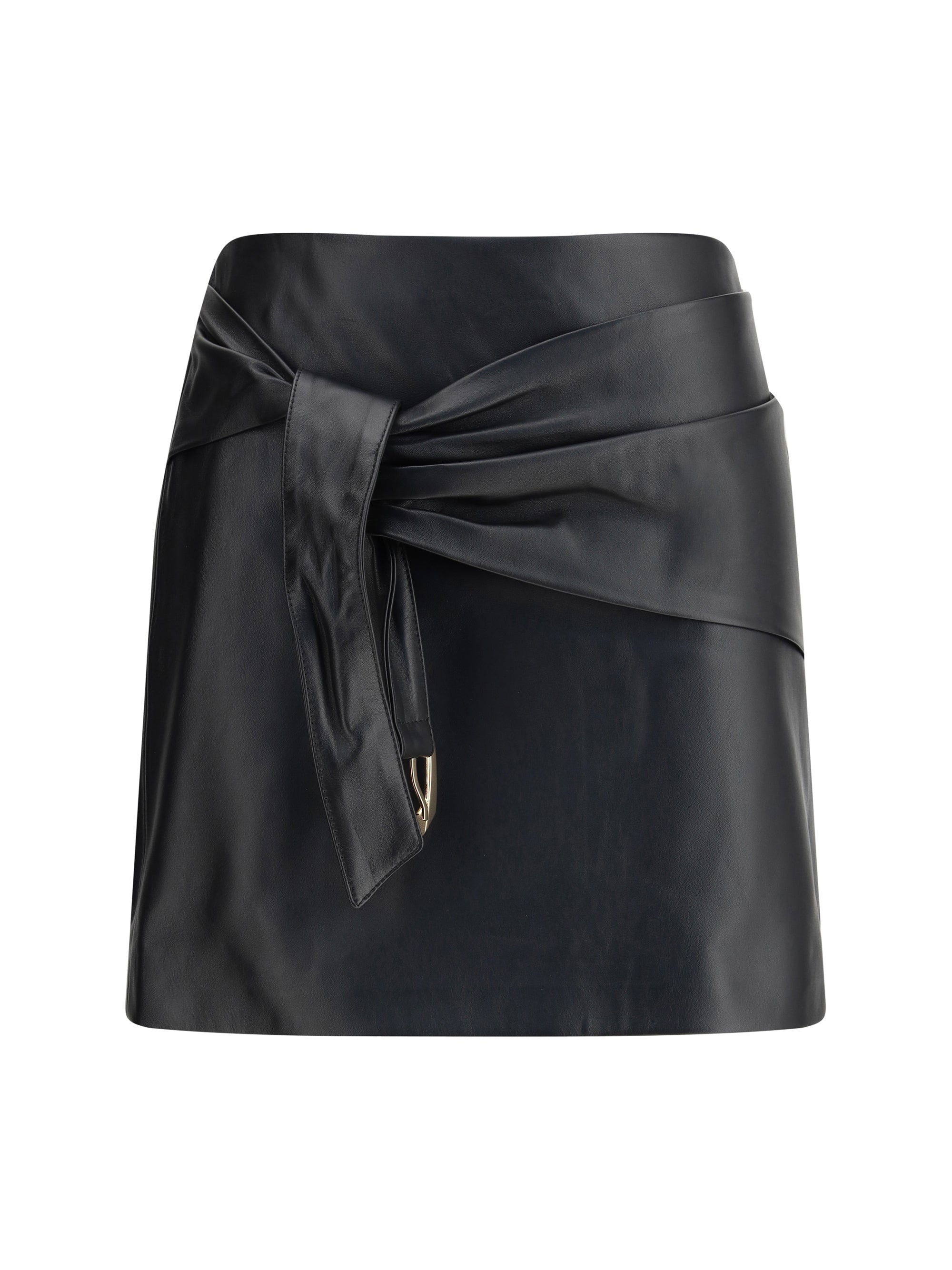 VERSACE 42 lambskin miniskirt