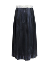 MARGIELA 44 foil-treated midi skirt