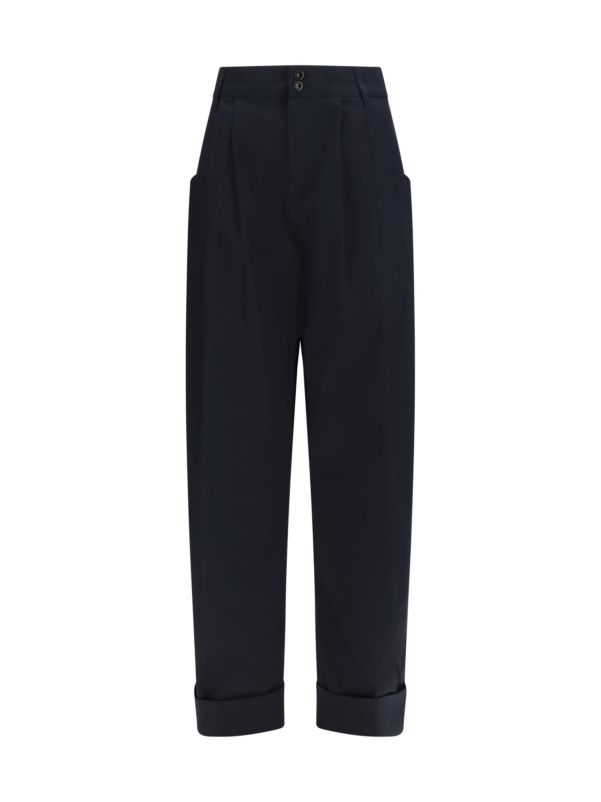 lindsay barrel wide pants gabardine