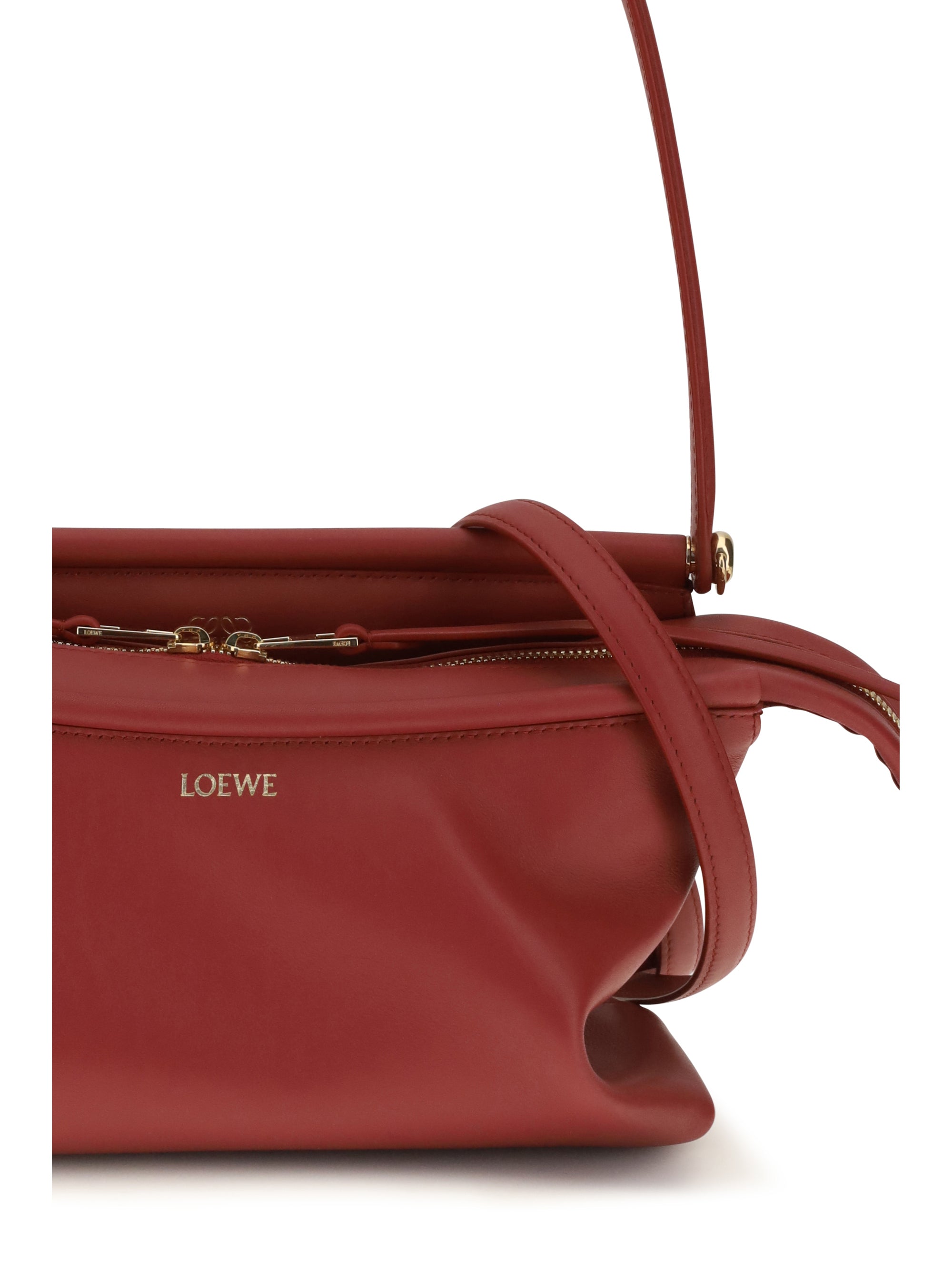 whisker glazed calfskin shoulder bag