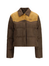 logo hooded puffer jacket