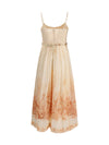 wanderlust corset midi dress