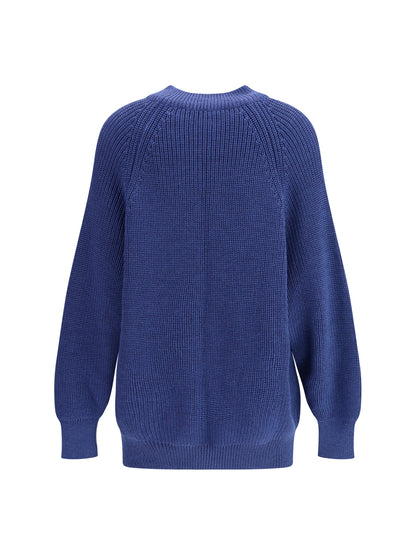 ELLA OS bomber sweater with an hook-and-eye closure